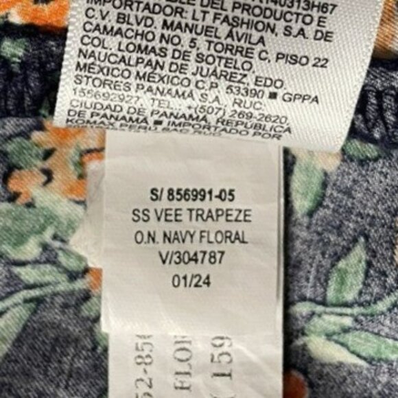 OLD NAVY XL Floral Puff Sleeve Smocked Back Empire Waist Cotton Blouse Top - Picture 12 of 14